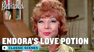 Bewitched | Endora's Love Potion Backfires | Classic TV Rewind