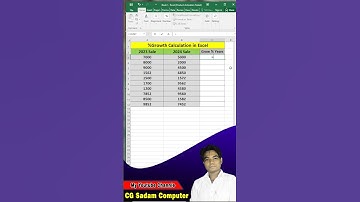 Calculate % increase or percent growth in Excel | Sale Growth percent in Excel | Percent increase
