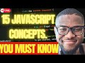 Master These 15 JavaScript Concepts Before React (Live Coding + Clear Examples!)