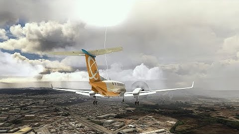 @Dalton-Flightsimclips | SCIE Conceptión, borderline RNAV landing approach RWY02, Beech King Air 350