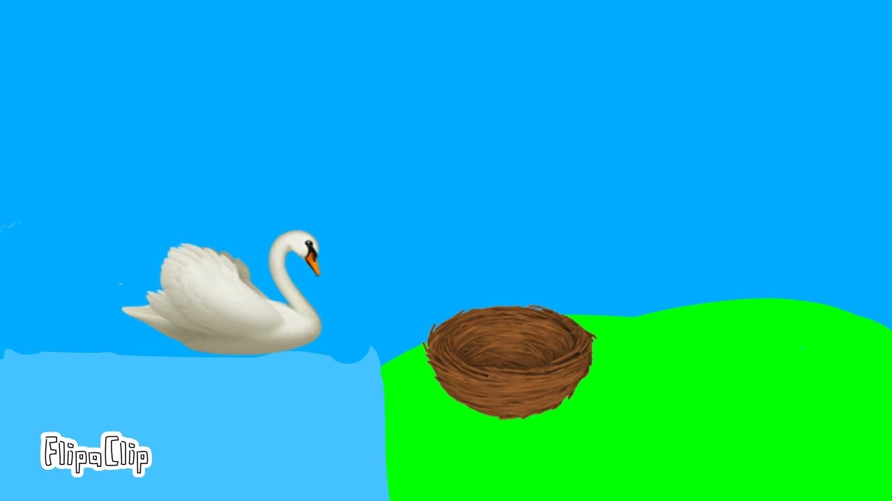 FlipaClip Animation - Overprotective Swan’s Eggs Hatching (With Emojis)