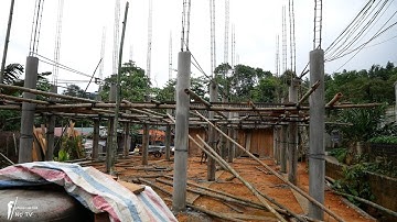 LÀM NHÀ SÀN BÊ TÔNG Quá Trình Đổ Cột