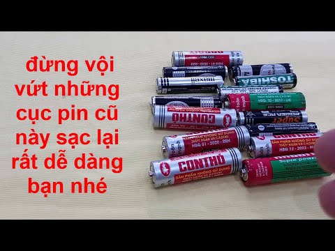 Video: Làm thế nào để bạn sạc lại một bộ pin?