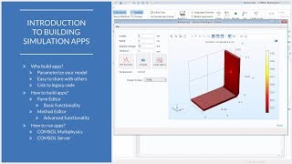 How to Create a Simulation App from Your COMSOL® Model screenshot 2