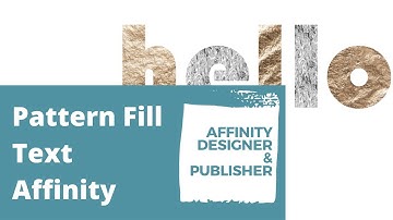 Pattern Fill Text in Affinity