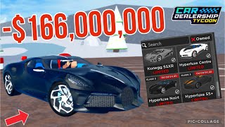 Buying EVERY LIMITED CAR From The Limited Shop In Car Dealership Tycoon ☃️❄️🎄| -$166M