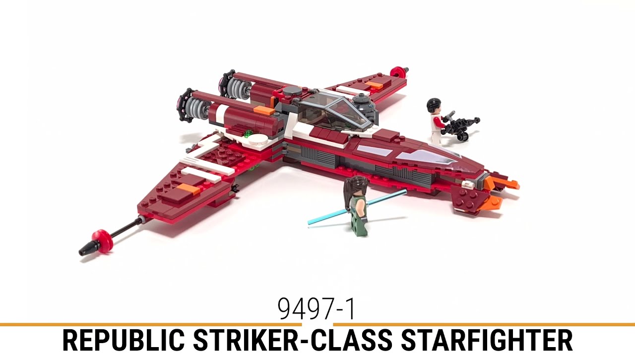 LEGO Star Wars 9497 Republic Striker-class Starfighter Unboxing Speed Build Review