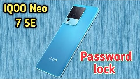 How To Set Screen Lock Password Iqoo Neo 7 SE, Screen Lock Password Setting How To Set