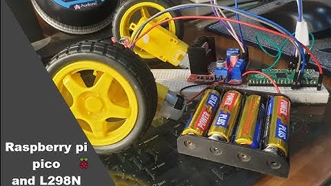 How to Control a DC motor using a Raspberry Pi pico and L298N(motor driver)