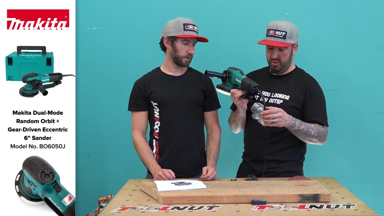 Makita Dual Mode 6-Inch Sander BO6050J | The Tool Nut - YouTube