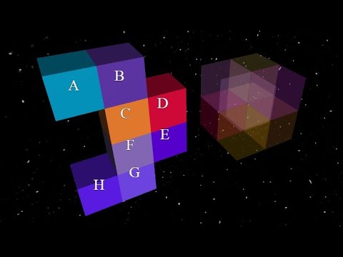 Cubes90 version 1 HTML threejs Puzzle game demonstration