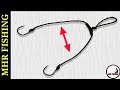 How to tie two fishing hooks  tknot fishing tips  tknot tutorial 