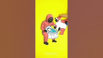Circle Soldier & 222 Baby From Squid Game 3 #squidgame3 #diy #challenge