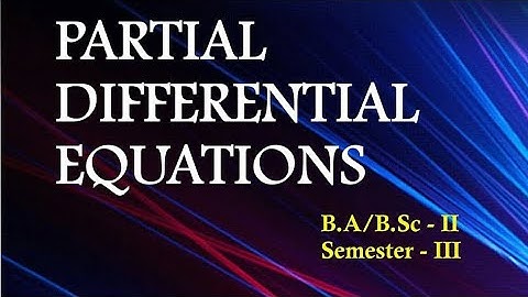 2019 paper solution #mdu #bsc 3rd semester maths partial differential equation