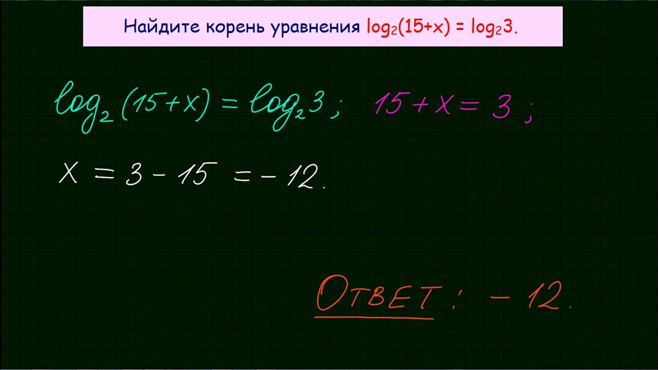 Задание 5 ЕГЭ по математике. Урок 4