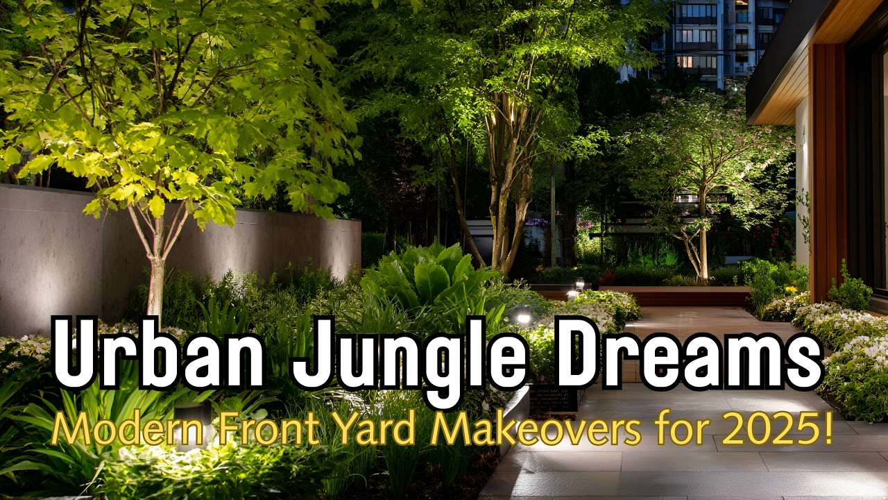 🌿 Мечты о городских джунглях ✨: современные дизайны дворов, которые вдыхают жизнь в город