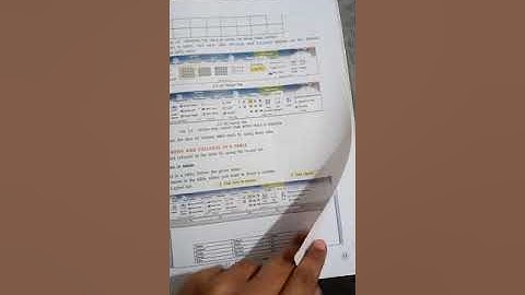Class 7th Computer Chapter no 2 Lecture 1 How to insert a table