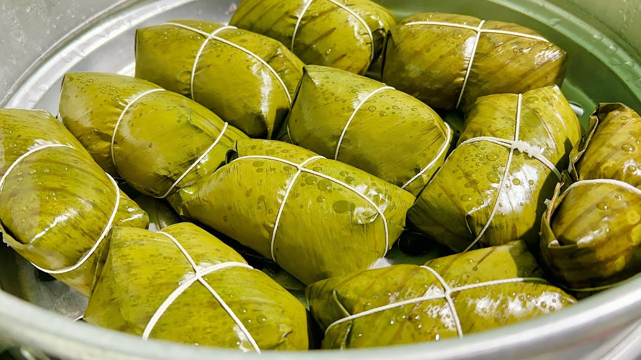 NÓ NGON ĐẾN MỨC KHÔNG THỂ NGỪNG ĂN, Khỏi Gói Bánh Tét Nữa- Mixed sticky rice cake