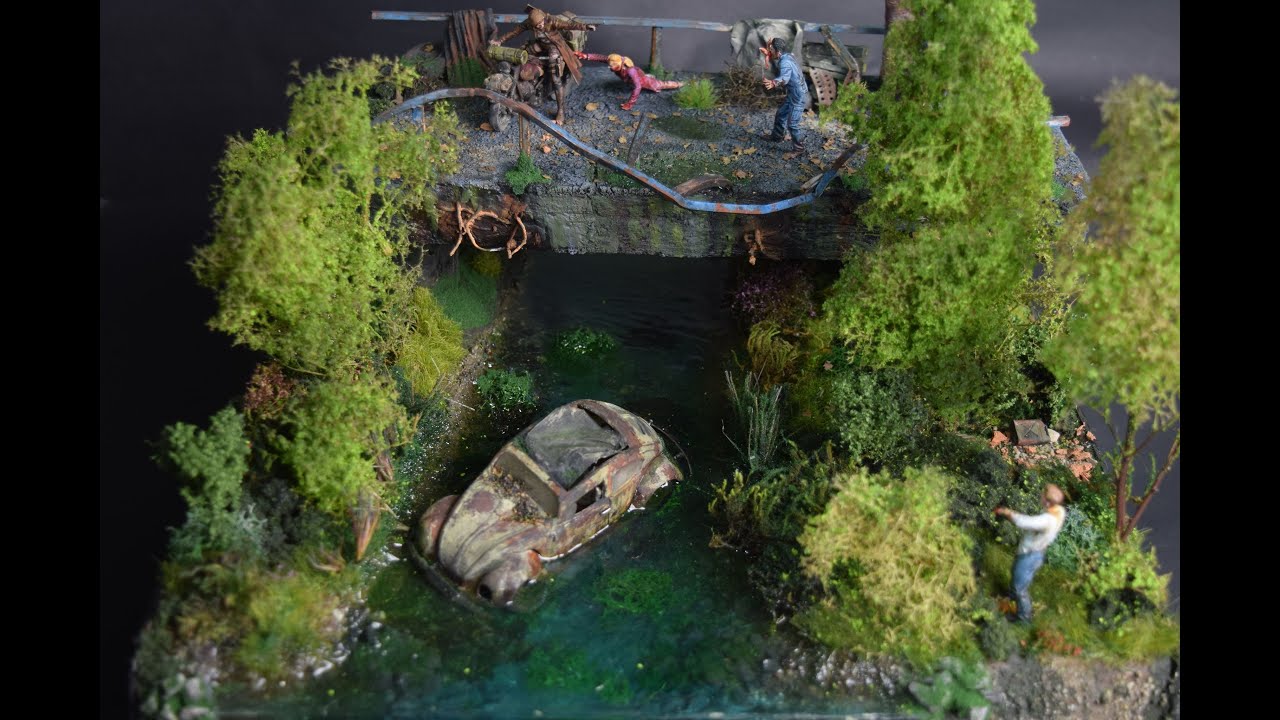 Resident Evil -The Walking Dead Diorama 1080 P HD