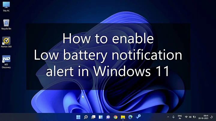 How to enable Low battery notification alert in Windows 11