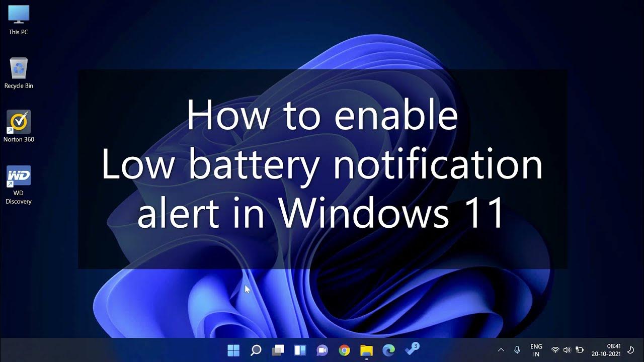 how-to-enable-low-battery-notification-alert-in-windows-11-youtube