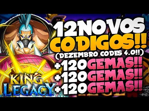 LANÇOU! 12 NOVOS *EXCLUSIVOS* CODES SECRETOS no KING LEGACY CODIGOS! (Fruta  Grátis Codes) - Roblox 