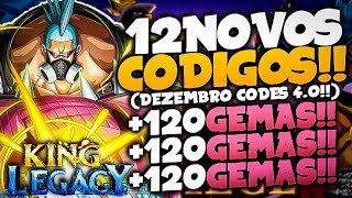 LANÇOU!! 13 NOVOS *EXCLUSIVOS* CODES SECRETOS no KING LEGACY