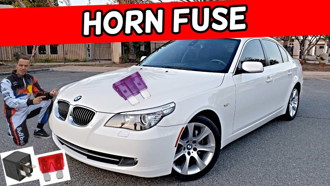 BMW E60 E61 HORN FUSE LOCATION 525i 528i 530i 535i 540i 550i 520i 523i