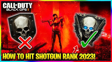 HOW TO GET SHOTGUN RANK IN BLACK OPS 2 ZOMBIES 2024! | COD Black Ops 2 Commentary Guide