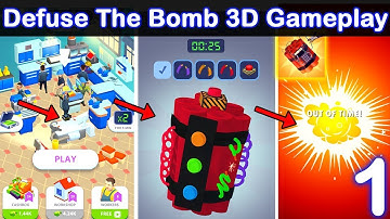 Defuse The Bomb 3D - Gameplay Walkthrough Part 1 Levels 1-200 (Android,iOS) tech rao