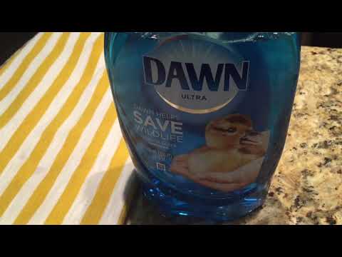 REMOVE OIL STAINS WITH DAWN DISH DETERGENT - HOW TO