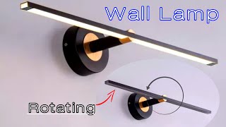 How To Make Simple Wall Lamp At Home | Rotating Wall Light |  Wall Decoration Ideas Form Pvc Pipe