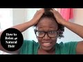 Natural to Relaxed Hair | How I relaxed my 4c natural hair using Straight From Eden