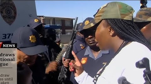 Operation Dudula Clashes with SAPS Over Protecting illegal Foreigners