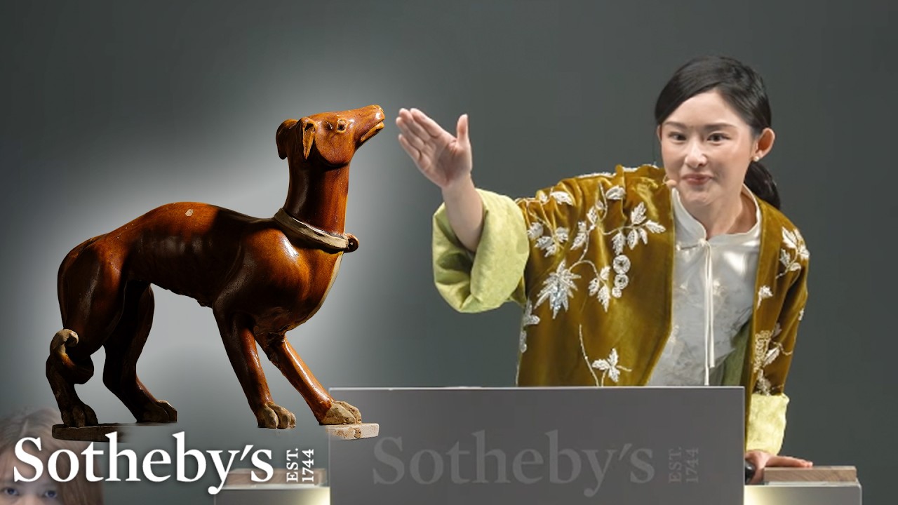 希少　競馬の絵皿「A Disputed Heat」Woodmere China Rare Tang Dynasty Dog Ceramic Fetches Millions | Sotheby's - YouTube