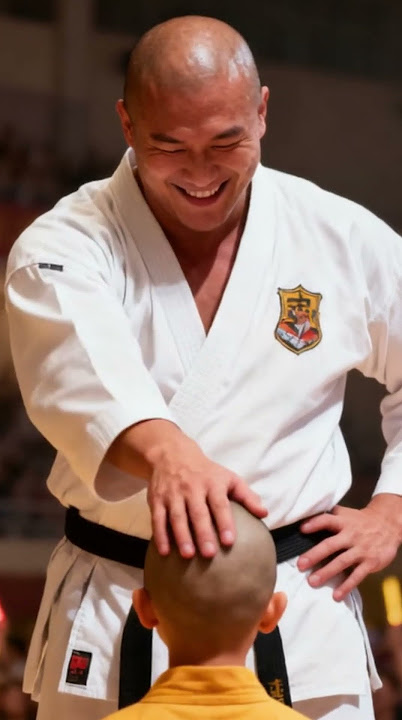 The strong man laughed at the little boy and was knocked out with one move as a result #kungfu #monk