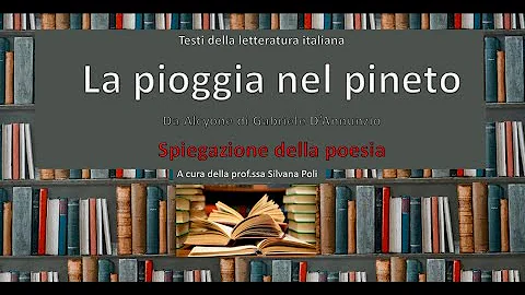 Cosa rappresenta la pioggia nel pineto?