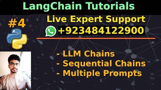 LangChain tutorial # 4 | LLM Chain & Sequential Chain | Use Multiple Prompts in Sequence