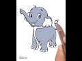 How to draw Elephant #drawing #coloring #shorts