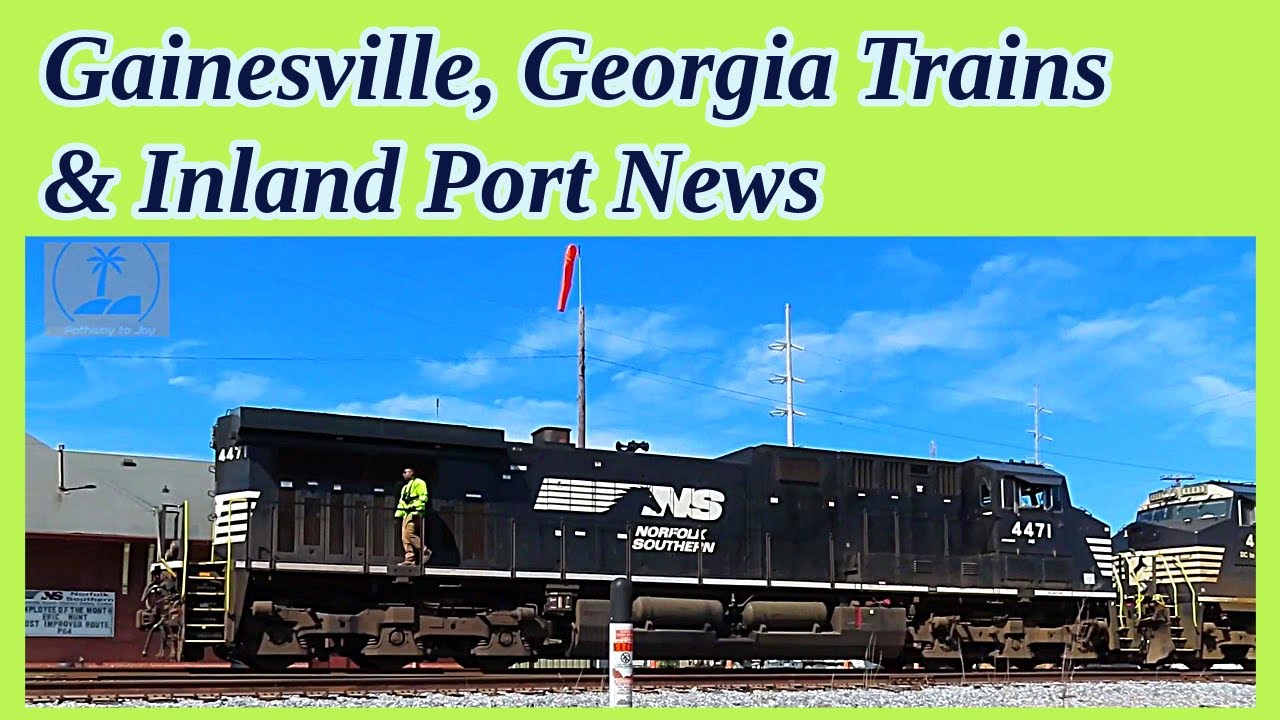 Gainesville, Georgia Trains & New Blue Ridge Connector #railway - YouTube