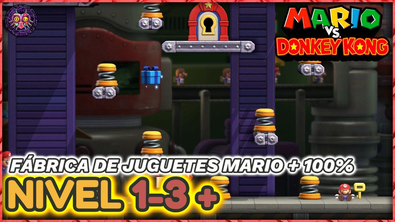Mario Vs Donkey Kong | Nivel 1-3+ 100% | Fábrica de juguetes Mario+ ...