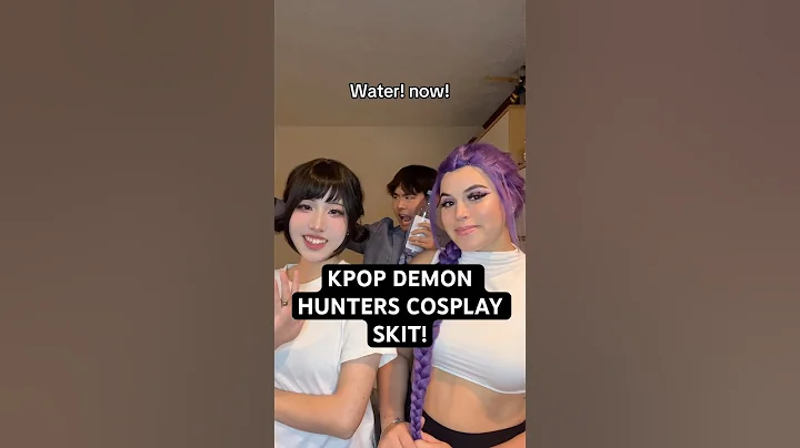 Kpop Demon Hunters Cosplay Skit!!! #kpopdemonhunters #huntrix #cosplay #sajaboys