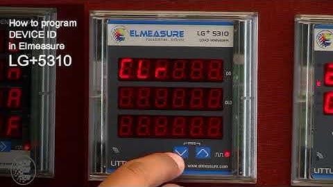How to program DEVICE ID in Elmeasure LG+5310