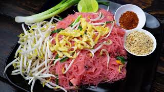 Stir Fried Pink Noodle | Thai Recipe Cooking  - Original Thai Food screenshot 2