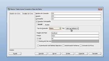 Crear conexiones con Oracle SQL Developer