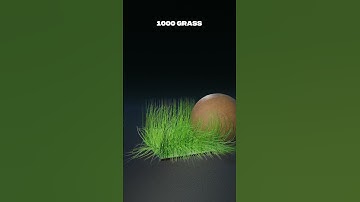 Blender 3D Grass Simulation | Satisfying ASMR Physics Animation