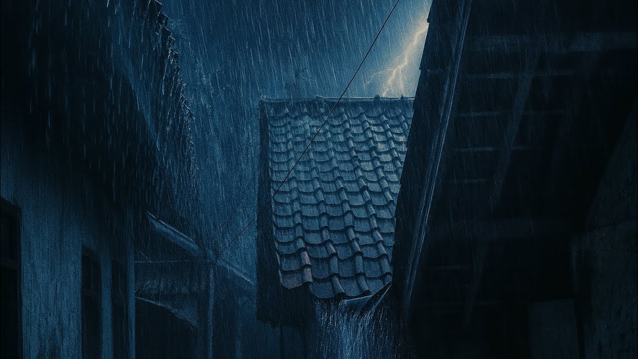 40 Minutes of Extreme Rain & Thunder ⛈️ Sleep Sounds for Insomnia and Full Body Relaxation