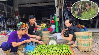 Mai taught Yen about herbs, while Trong and Nhat went to sell cucumbers.