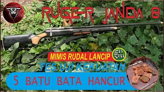 Tes Power PCP RUGER MONEL 5000 Psi HITAM BIG 8, Khusus untuk hama super besar dan bandel siap COD