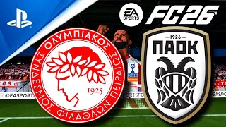 Olympiakos - Paok Greek Cup Betsson 5-4 Pen. Highlights 140126 Fc26